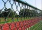 ダイヤモンド8Ftはスポーツの運動場のために9つのゲージのチェーン・リンクの塀ポリ塩化ビニール塗った