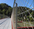 鋼鉄304 316ステンレス製 ロープの網適用範囲が広い橋保護手すり